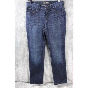 Lee Regular Straight Leg Fit Mid-Rise Women's Size 6 Jeans Blue